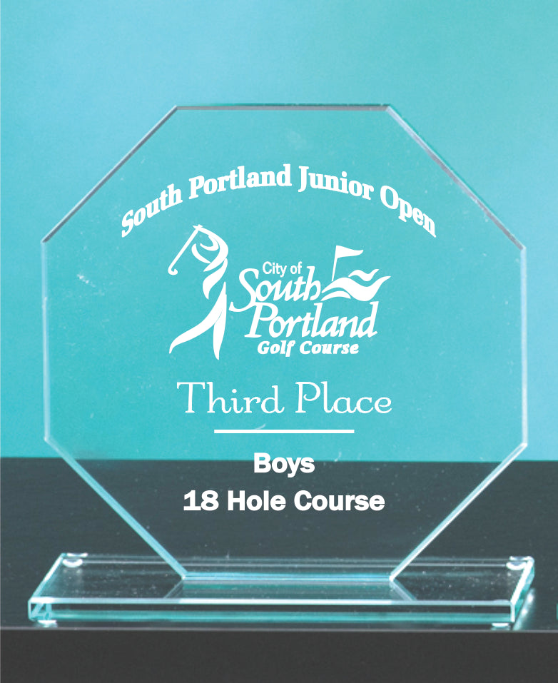 Glass Octagon Award - Prize Possessions