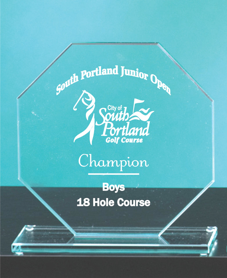 Glass Octagon Award - Prize Possessions