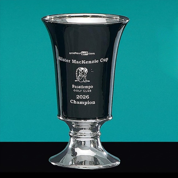 Ebony Ceramic Trumpet Trophy