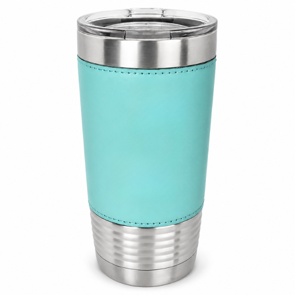 Teal Leatherette Polar Tumbler