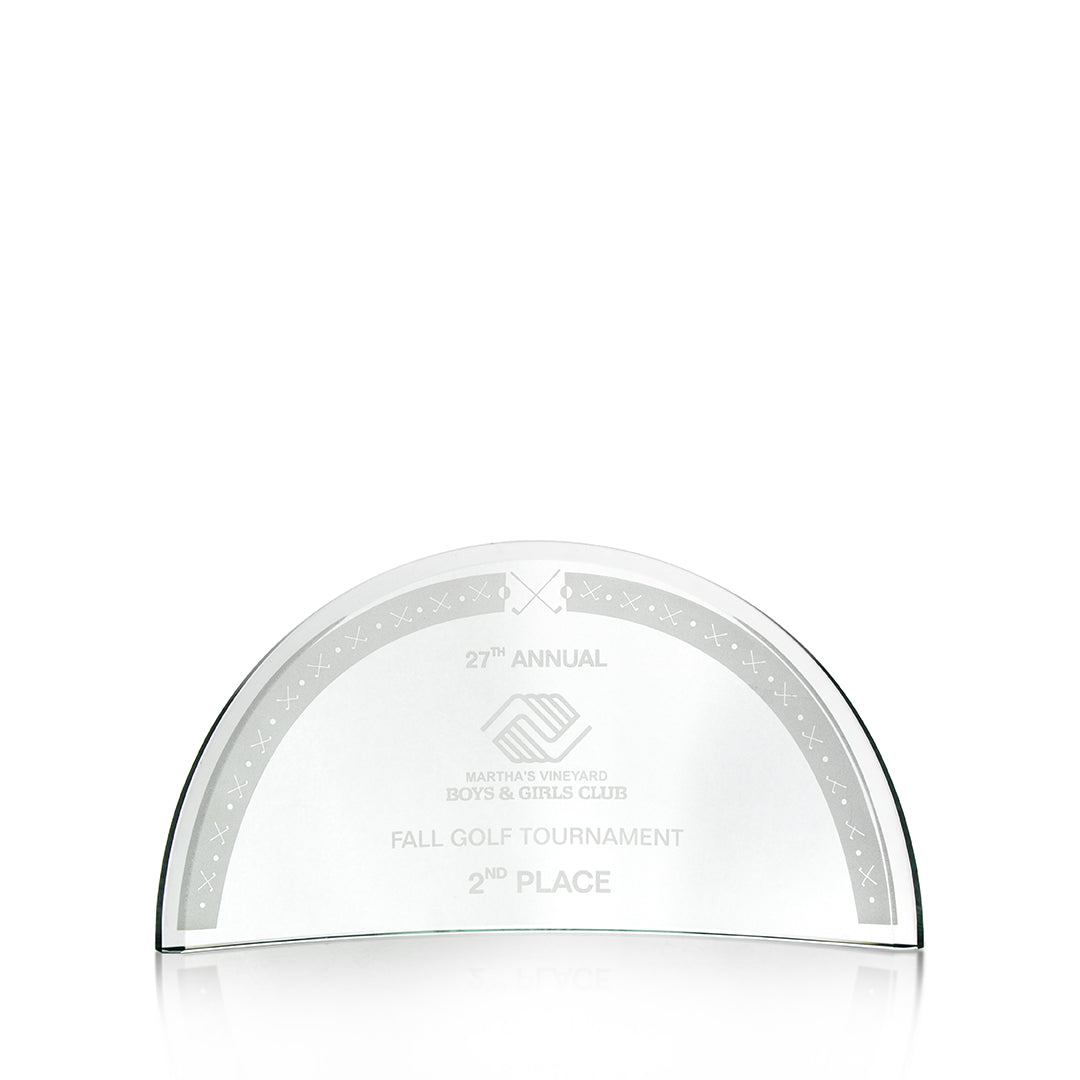 Crystal Beveled Arch Award - Prize Possessions
