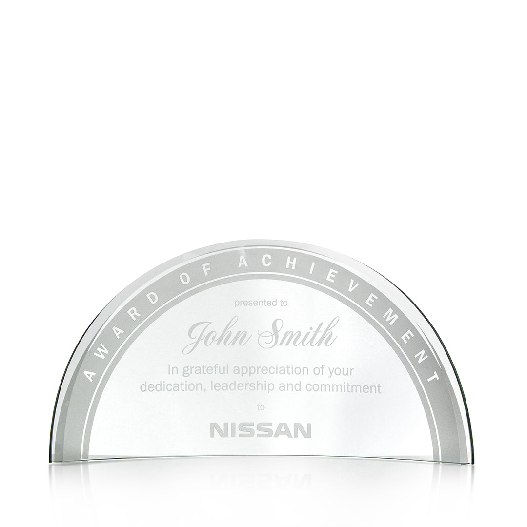 Crystal Beveled Arch Award - Prize Possessions