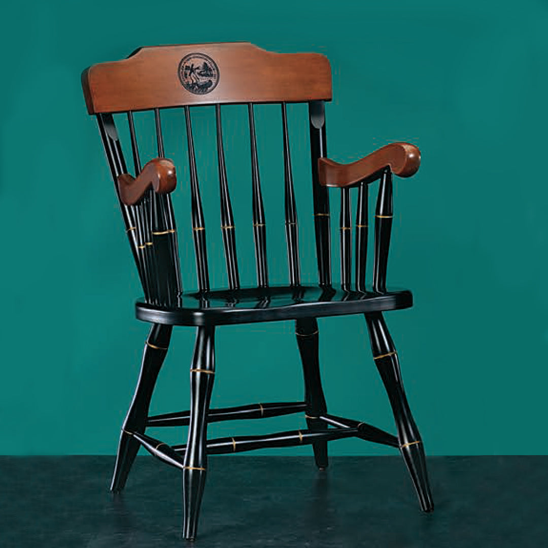 Arm Chair-Black w/cherry arms - Prize Possessions