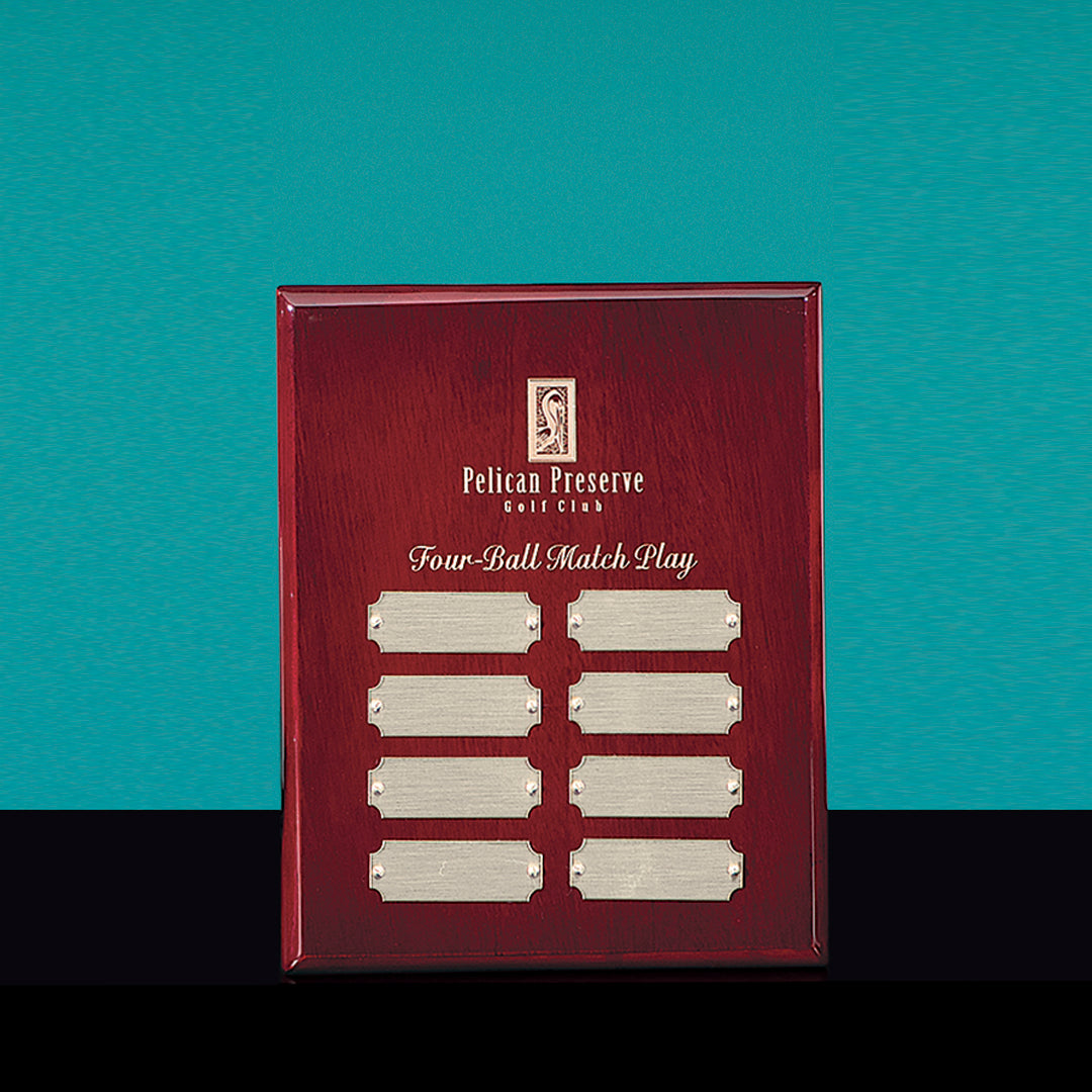 Rosewood Plaque - Prize Possessions