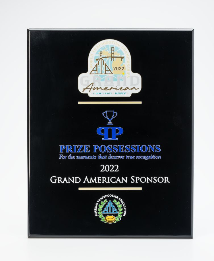 Black Piano Finish Plaque - Prize Possessions