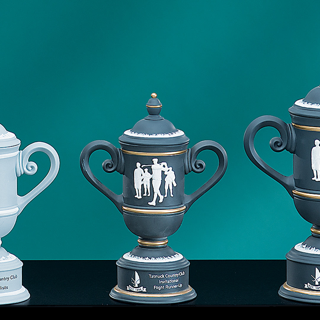 Vintage Charcoal Golf Trophy
