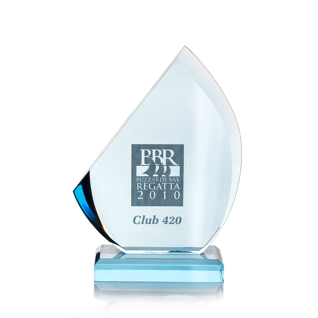Acrylic Blue Sail Award - Prize Possessions