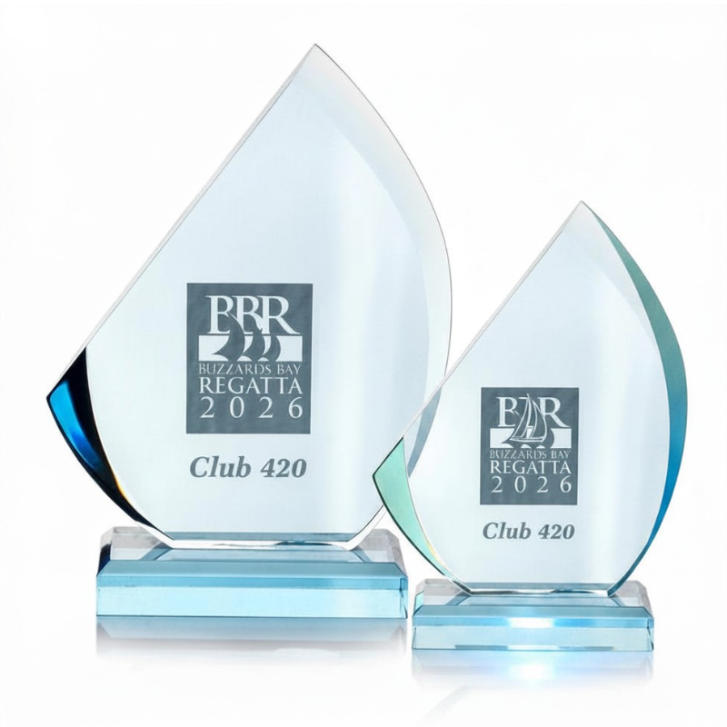 Acrylic Blue Sail Award