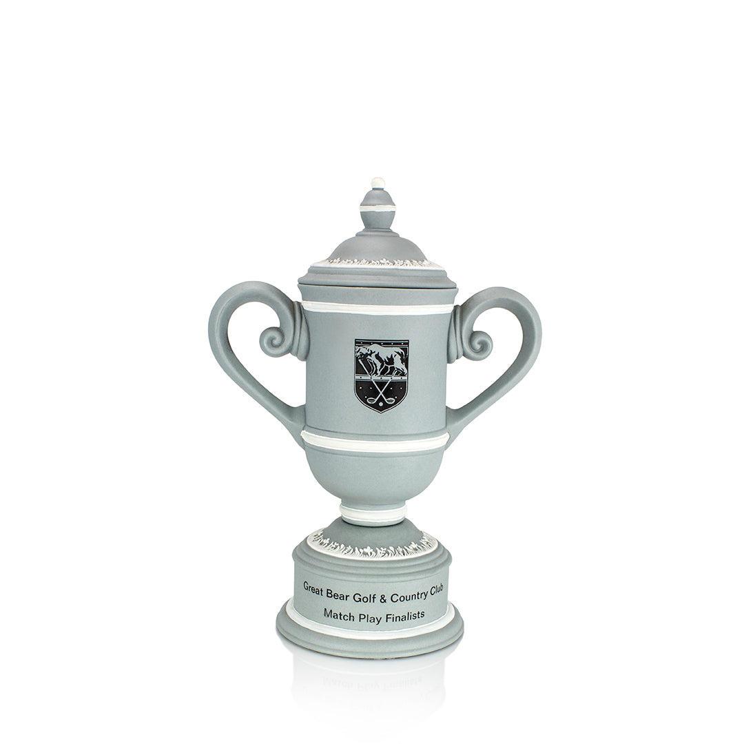 Grey Ceramic Cup w/Lid - Prize Possessions