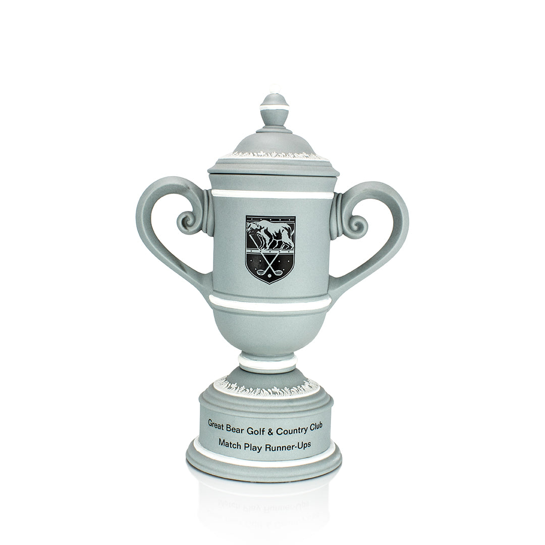Grey Ceramic Cup w/Lid - Prize Possessions
