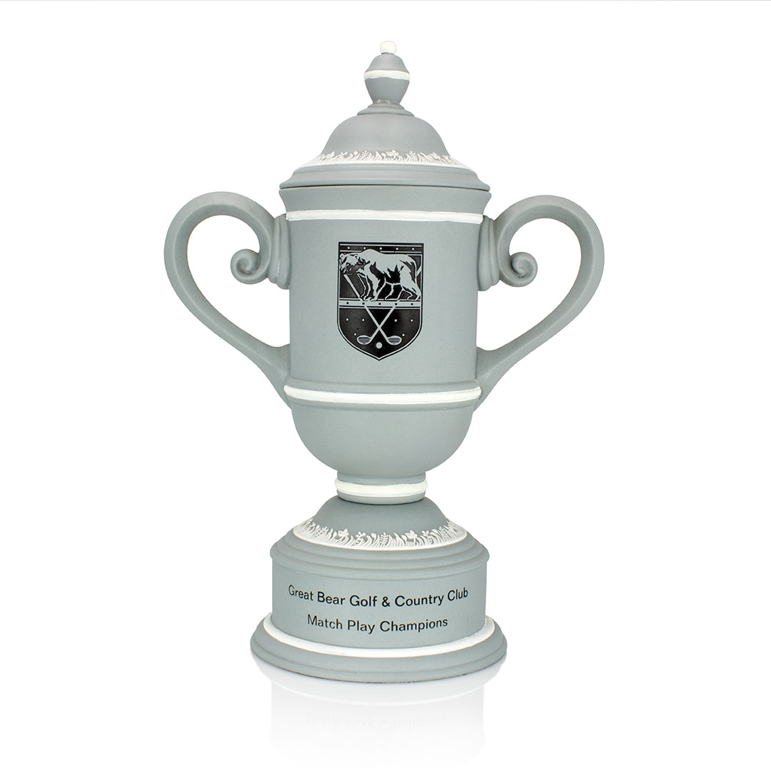 Grey Ceramic Cup w/Lid - Prize Possessions