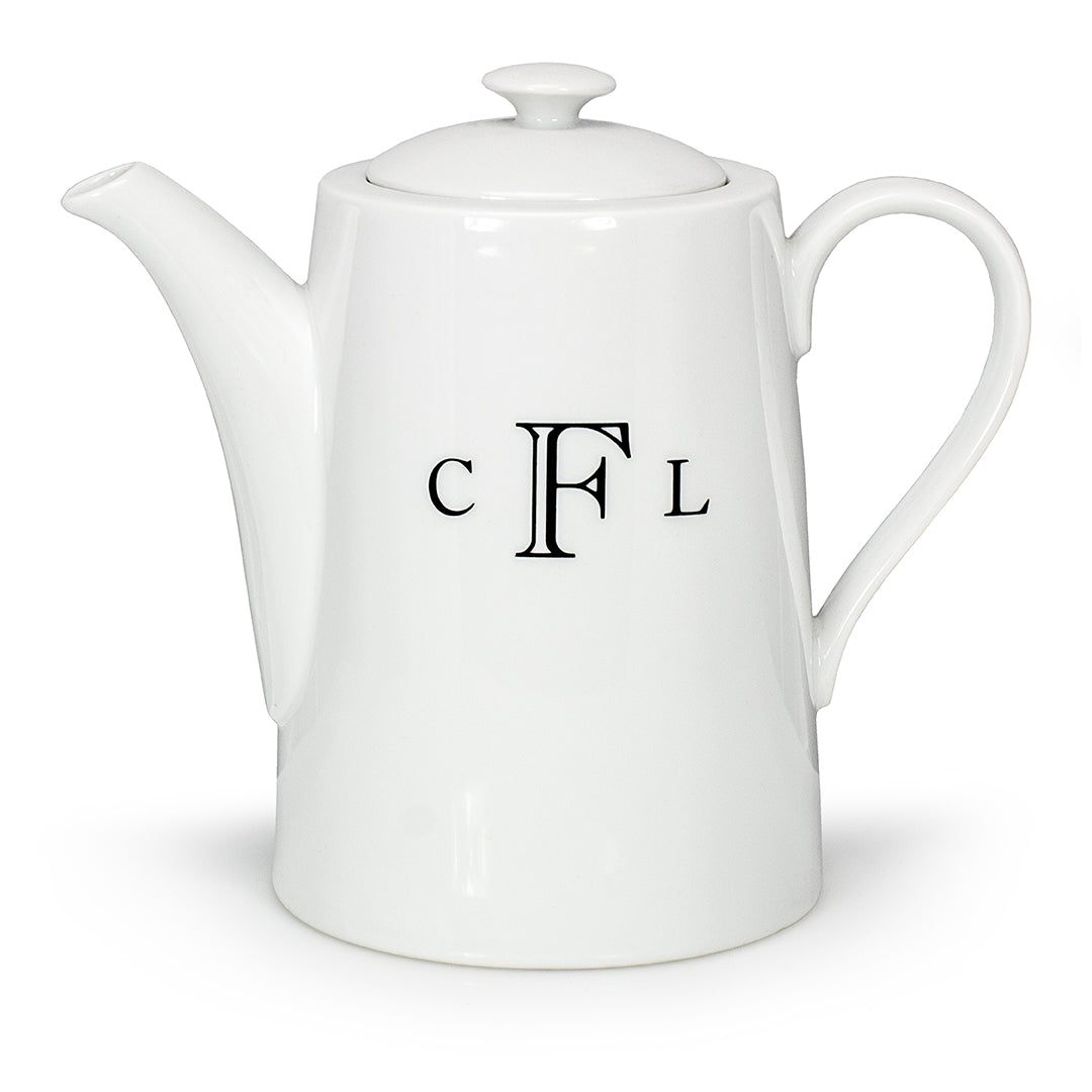White Ceramic Coffee Pot - Prize Possessions