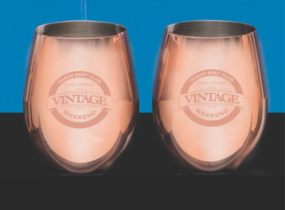 Copper Stemless Wine (set of 2) - Prize Possessions