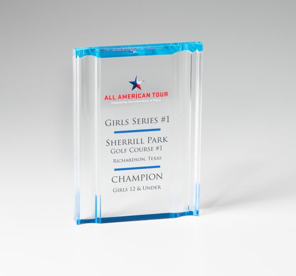 Acrylic Blue Channel Award