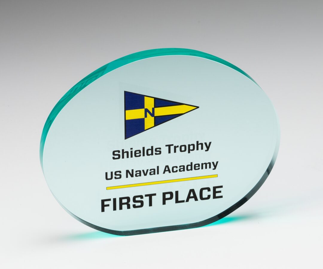 Acrylic Jade Oval Award