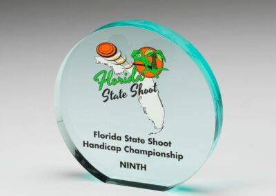 Acrylic Jade Round Award