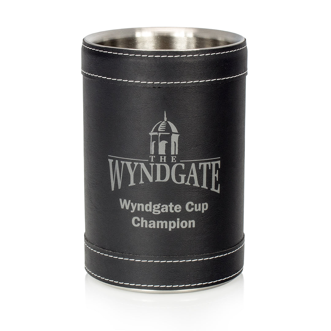 Black Leatherette Cooler