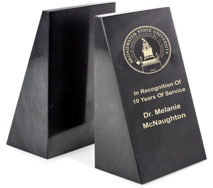 Black Marble Bookends