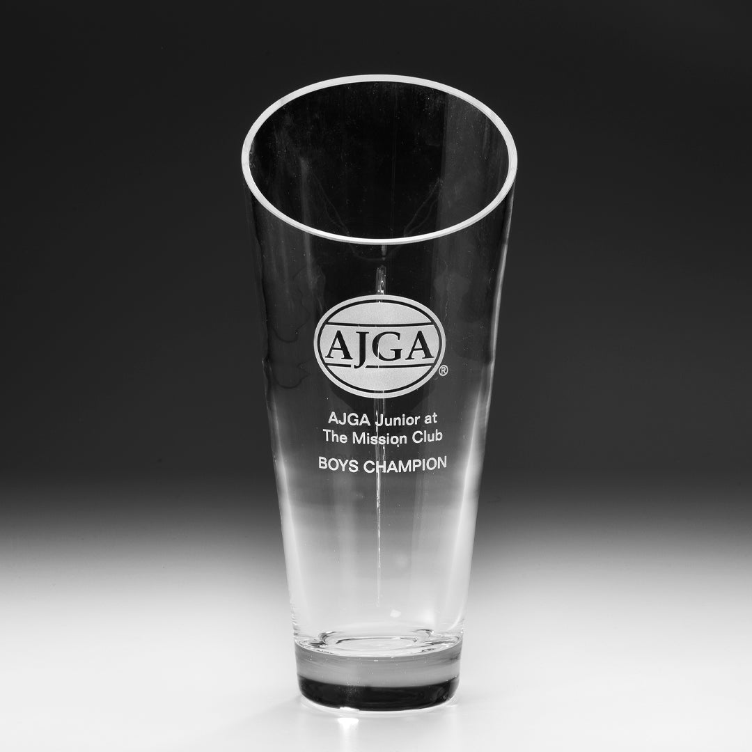 Crystal Slanted Vase