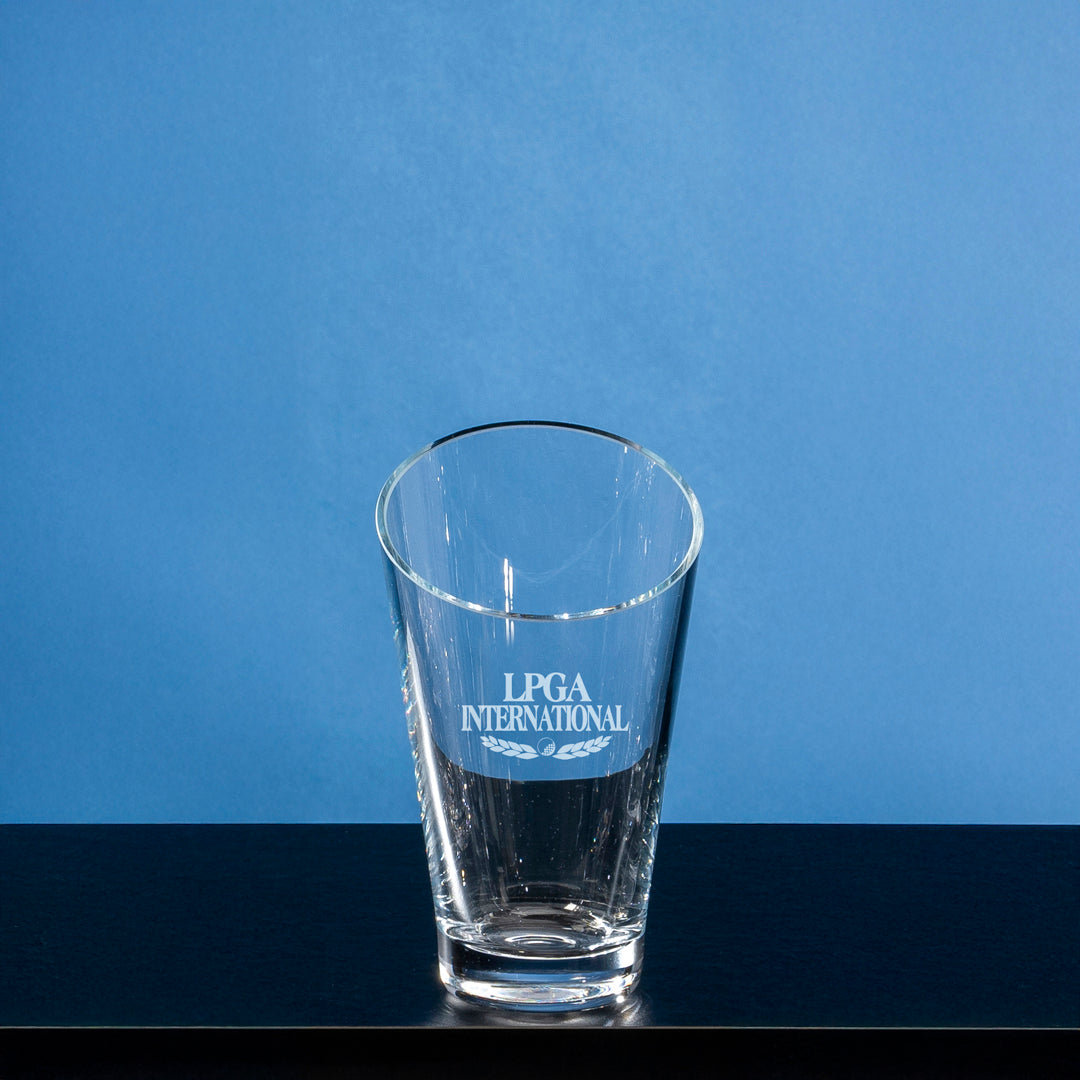 Crystal Slanted Vase