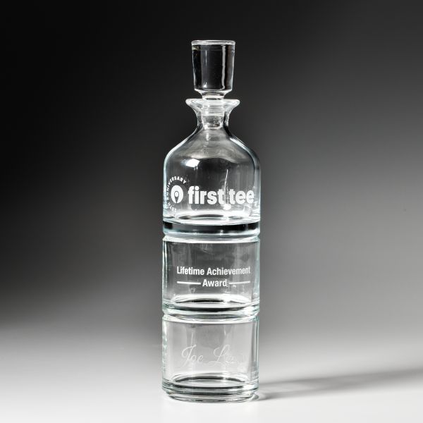 Crystal Stacking Decanter Set