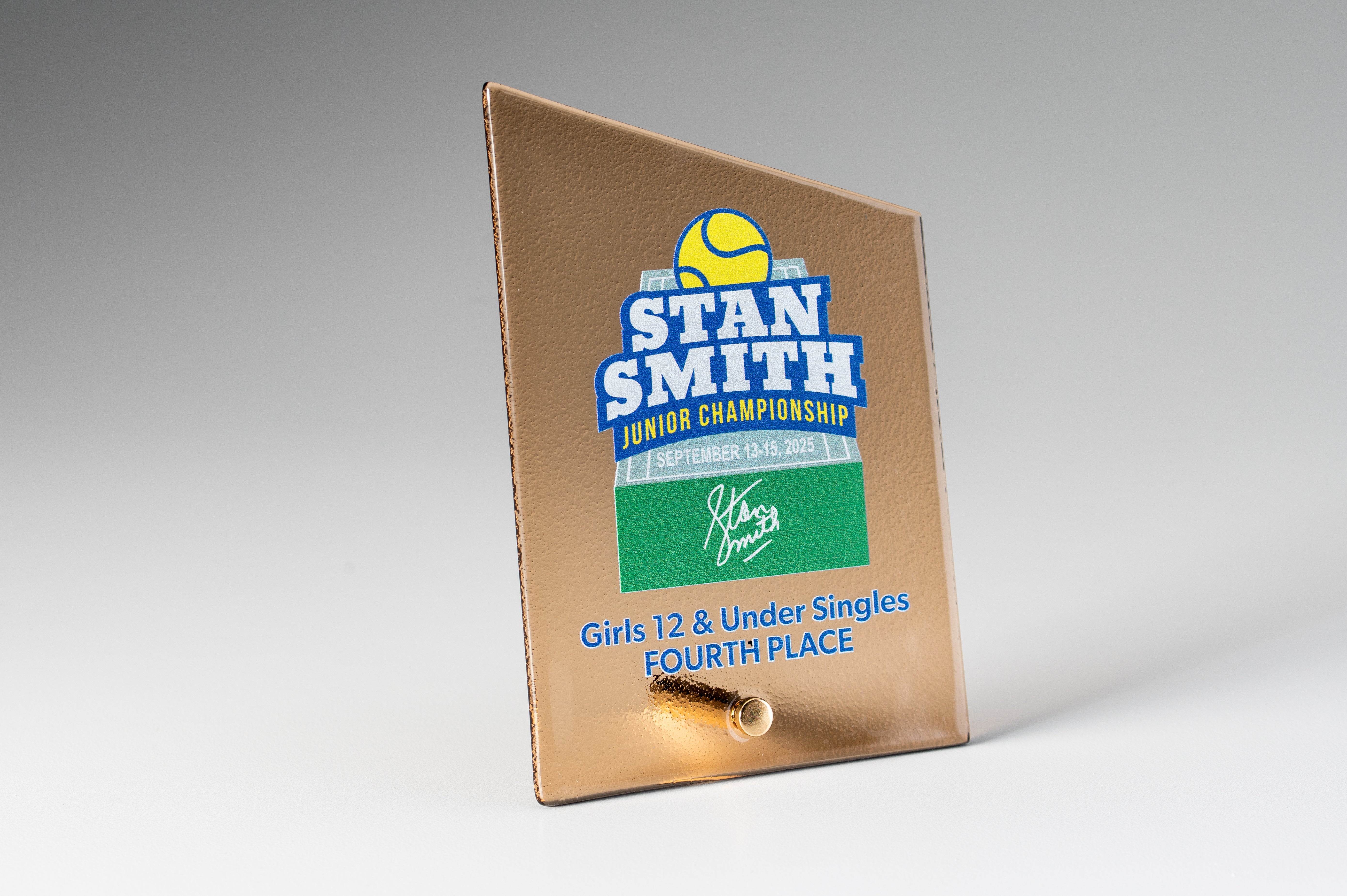 Glass Gold Slant Award