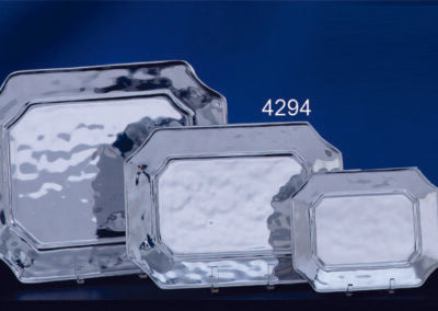 Hammered Pewter Rectangular Tray