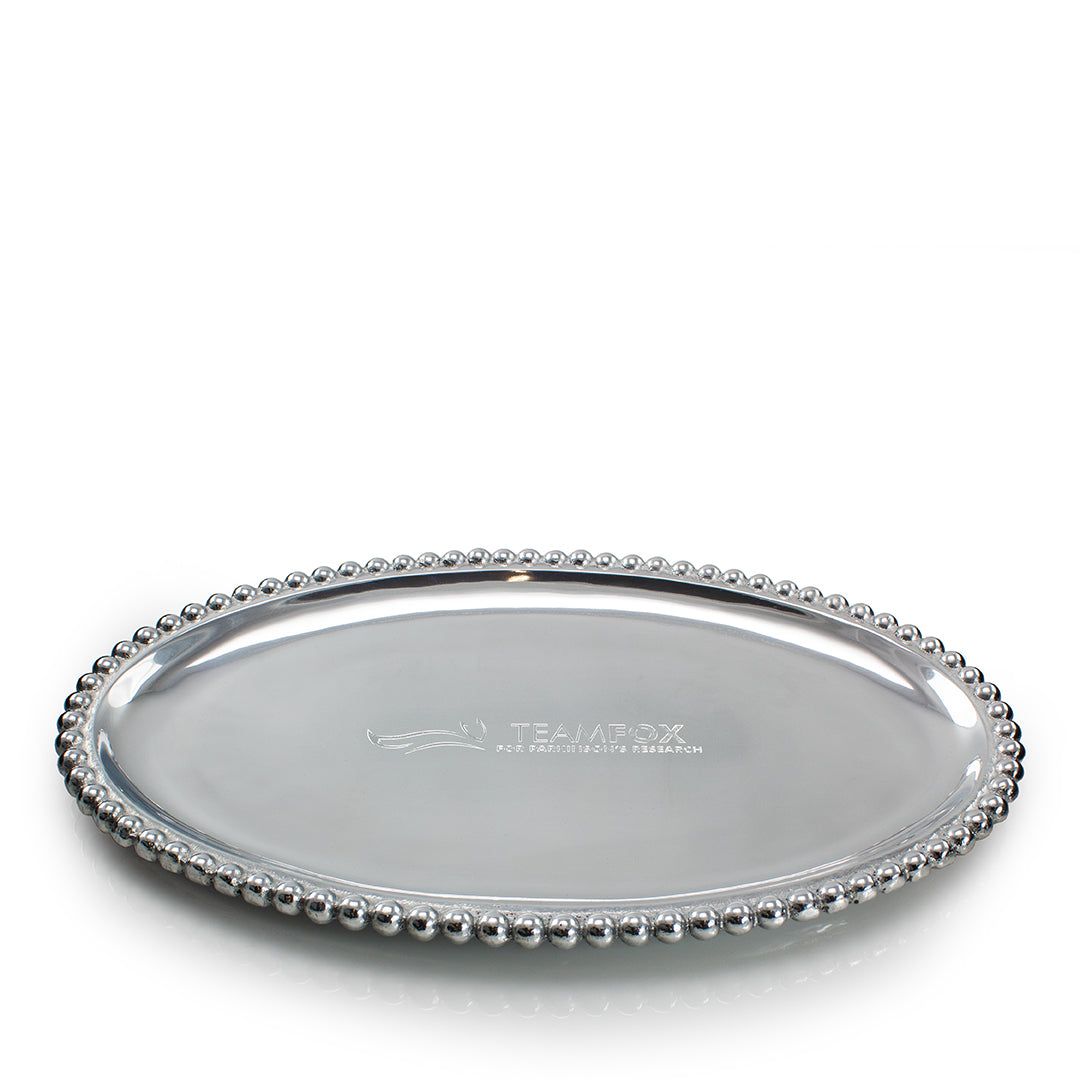 Pearled Oval Tray - Prize Possessions