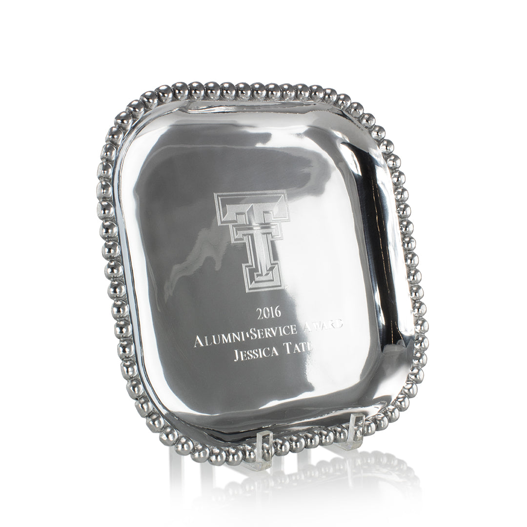 Pearled Square Tray - Prize Possessions