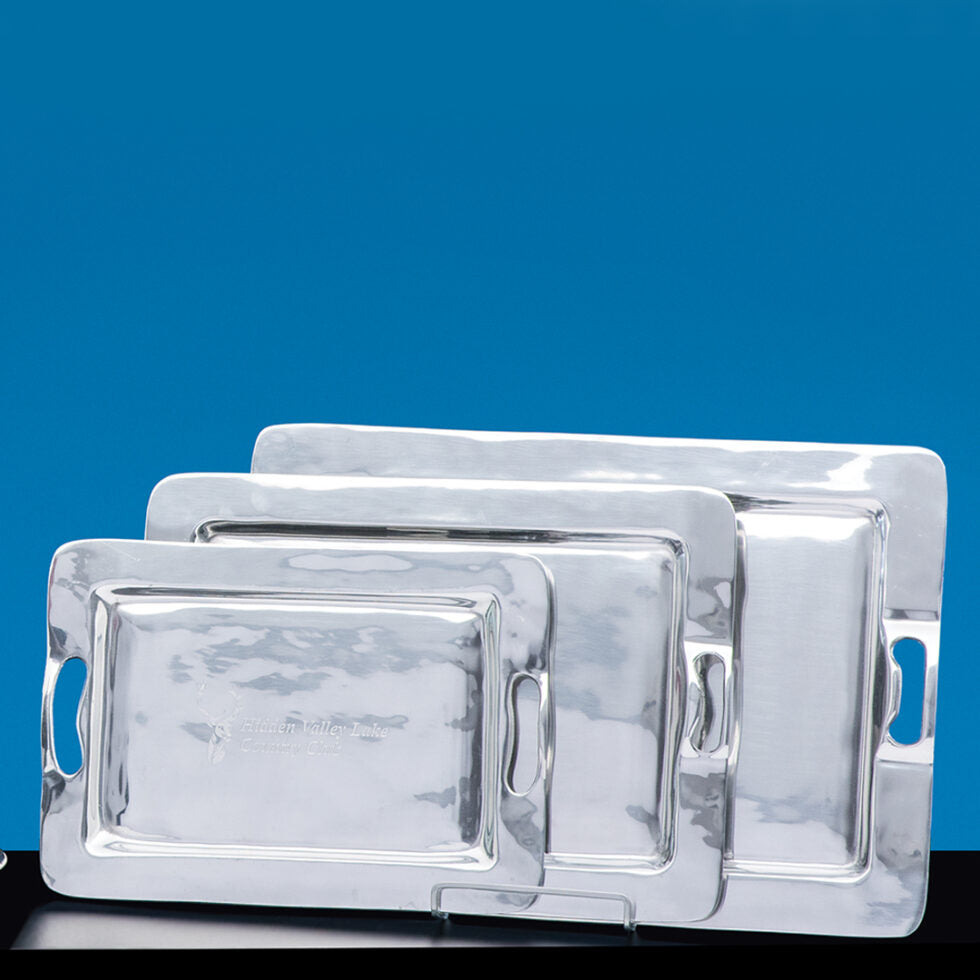 Pewter Tray with Handles