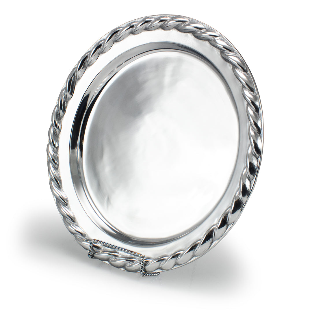 Round Tray with rope trim - Prize Possessions