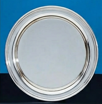 Silverplate Round Tray