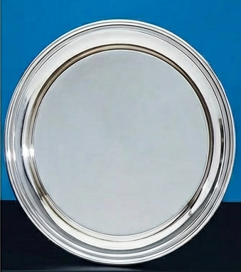 Silverplate Round Tray