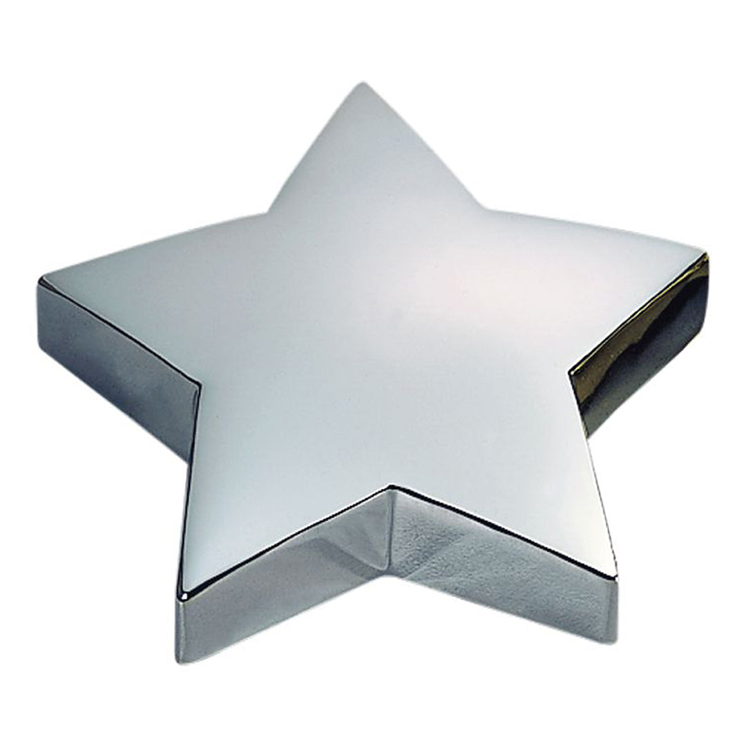 Silverplate Star Paperweight - Prize Possessions