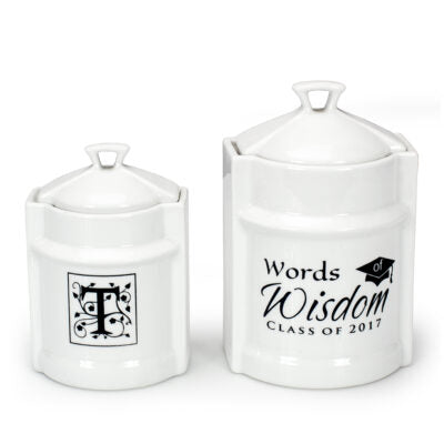 White Ceramic Barrel