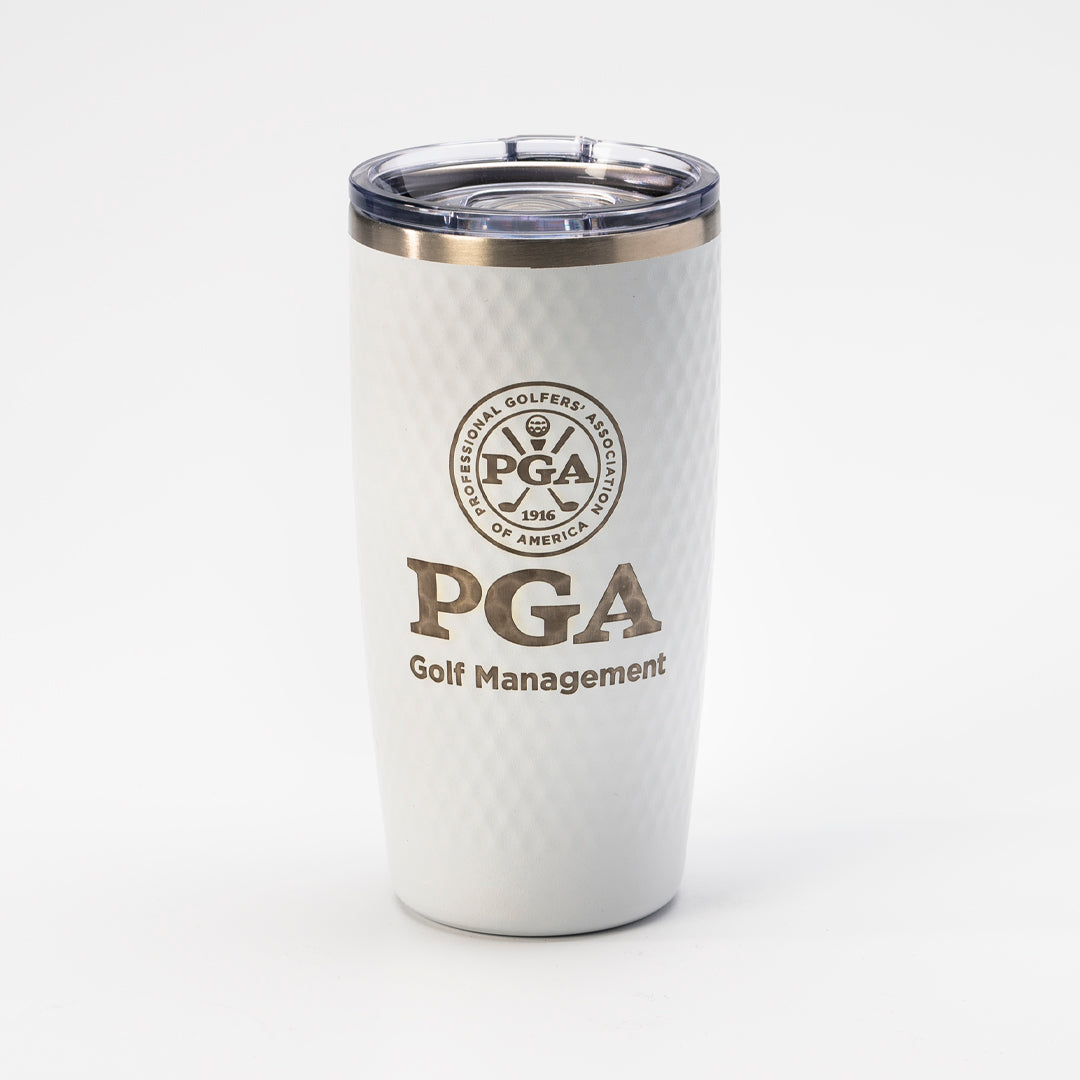White Polar Camel Golf Tumbler with slider lid