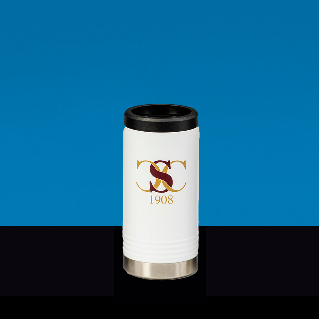 White Slim Beverage Holder