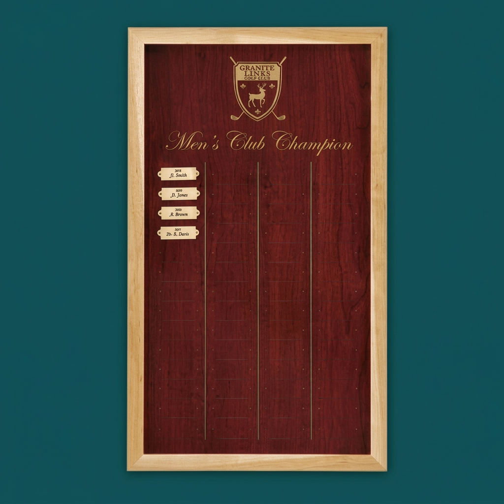 Wood Plaque with Alder Border (Individual plates Additional)