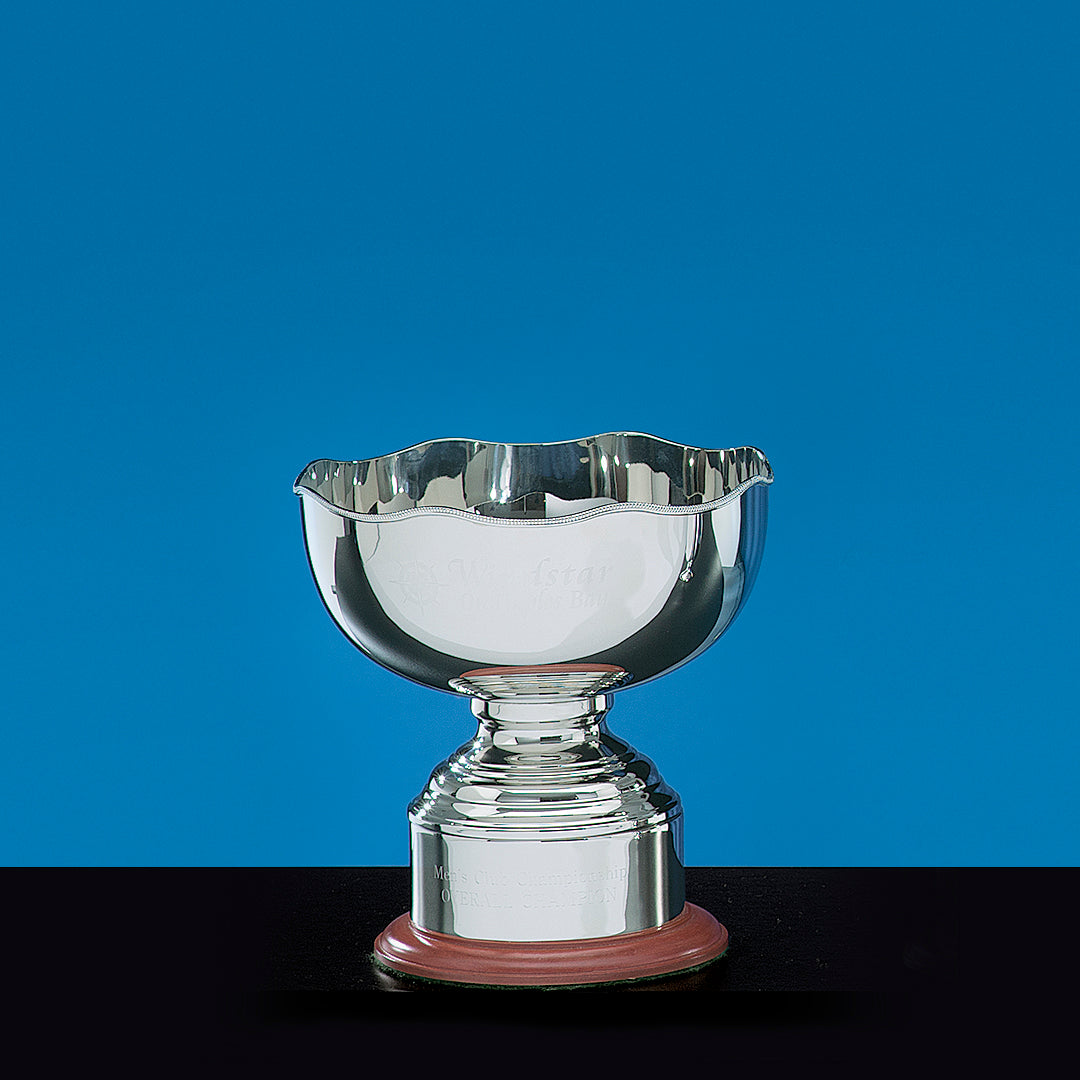 Nickleplate Regency Bowl w/Base - Prize Possessions  