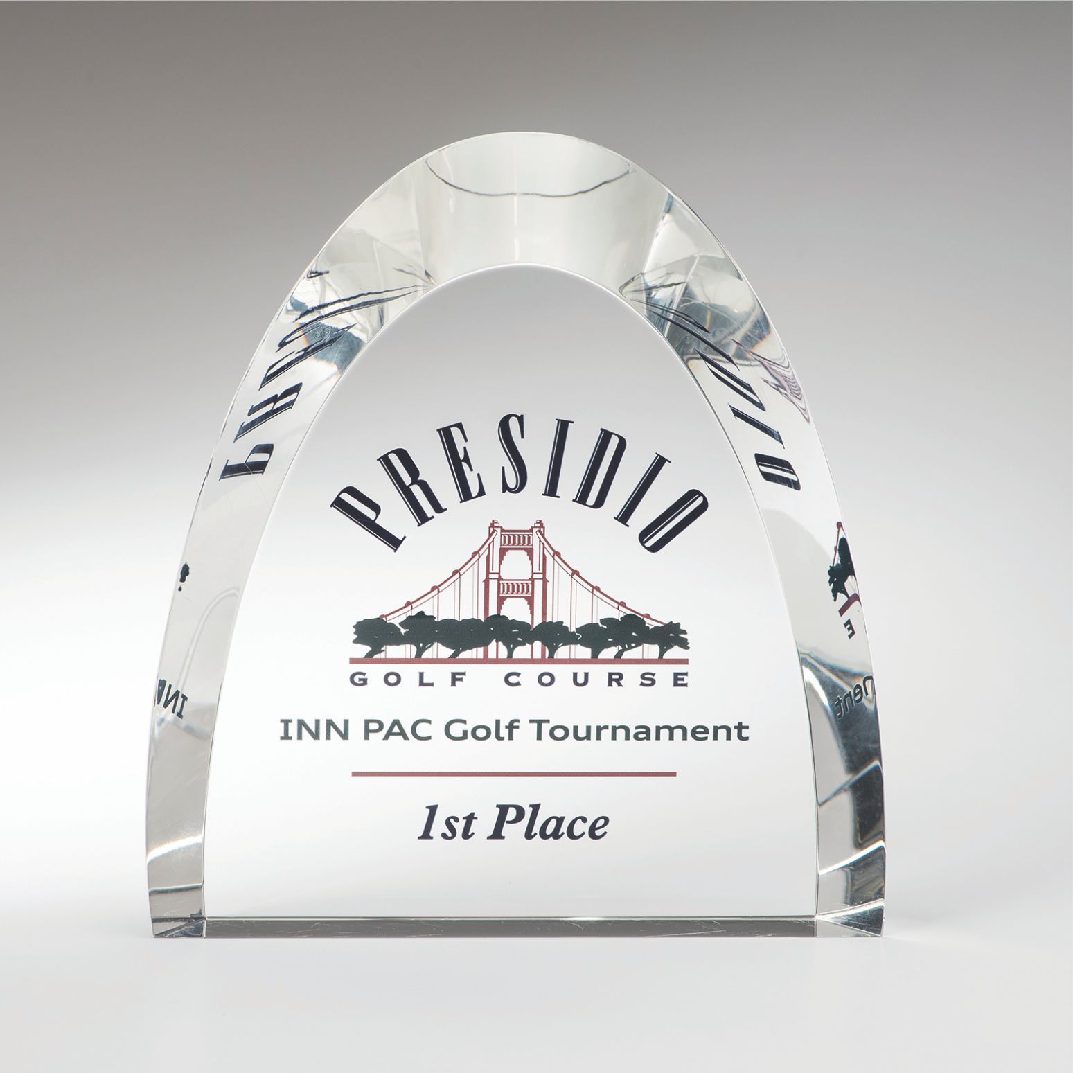 Optic Crystal Arch Award - Prize Possessions  