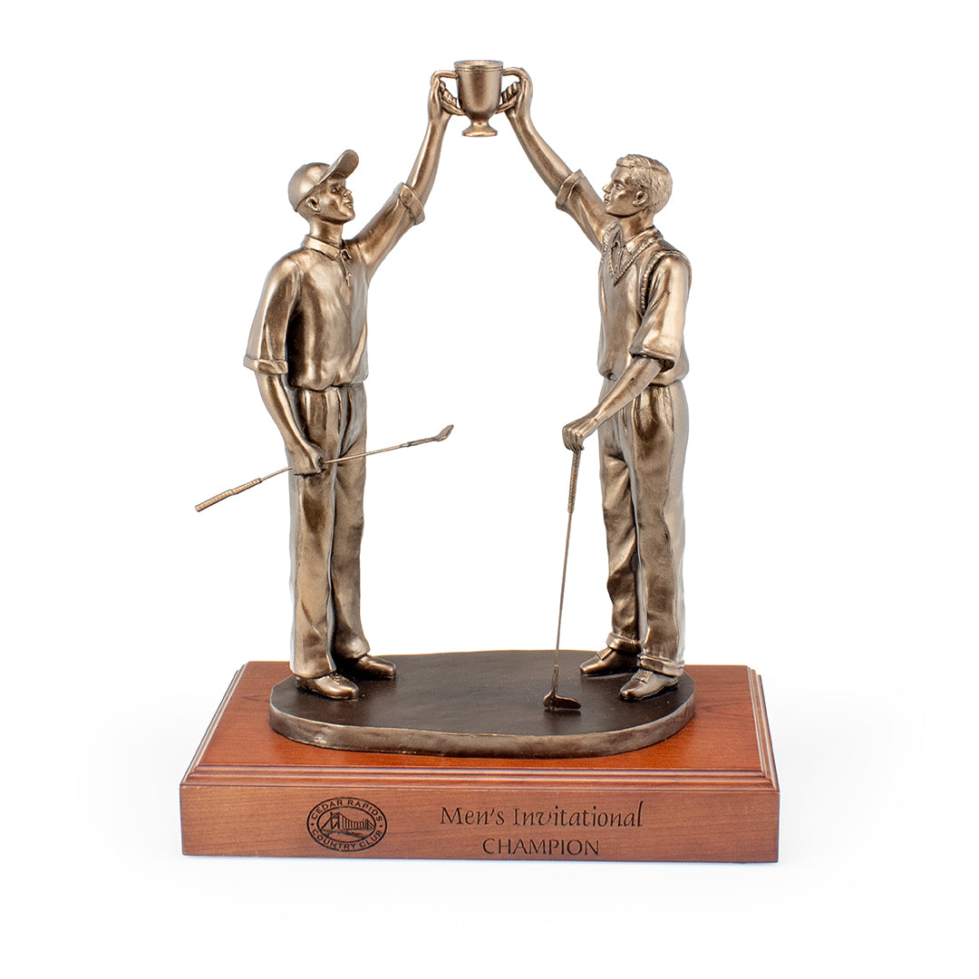 Bronzetone Partners V Statue - Prize Possessions  