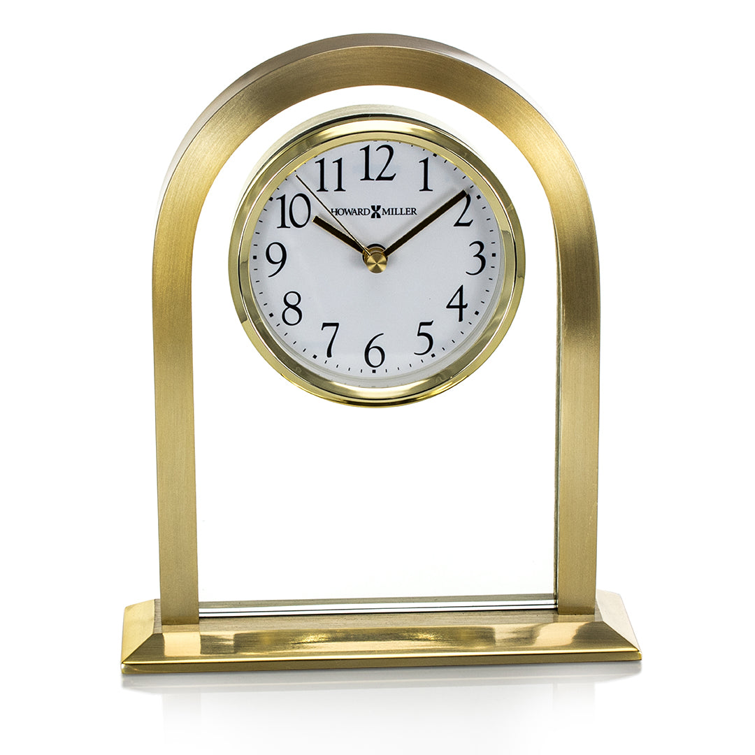Brass Table Clock - Prize Possessions  