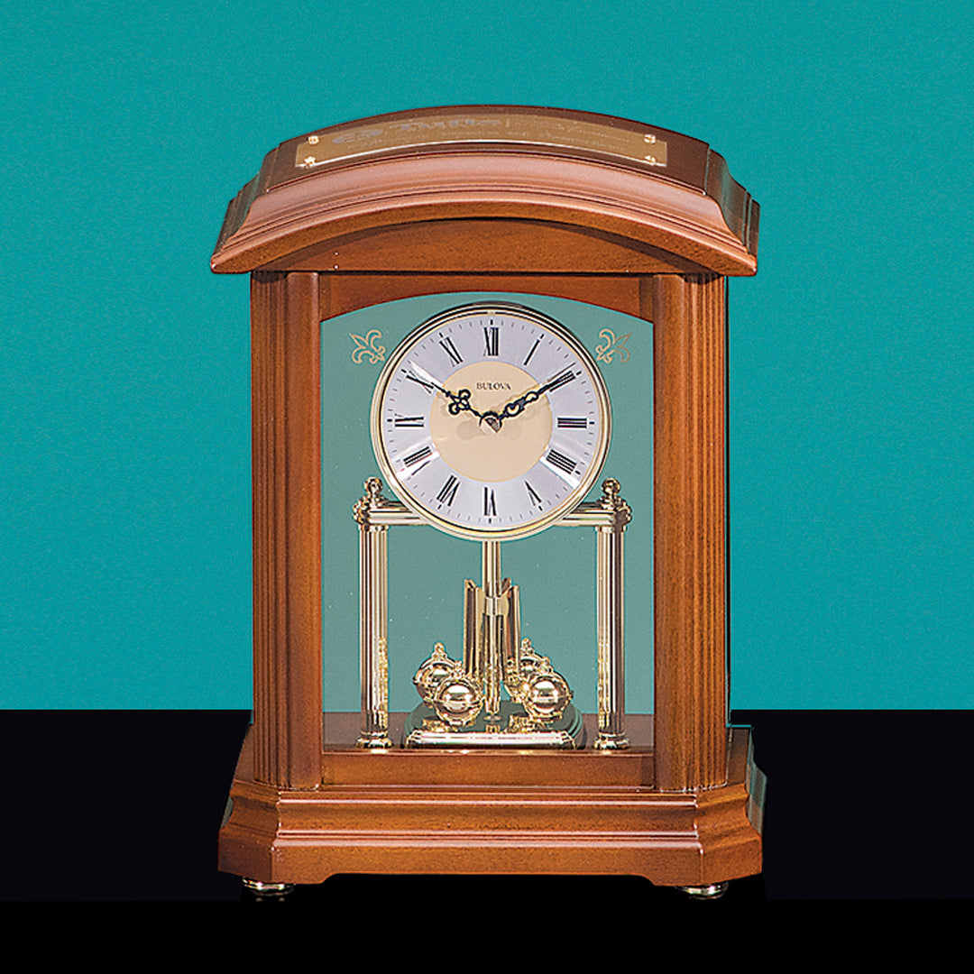 Walnut Mantel Clock - Prize Possessions  