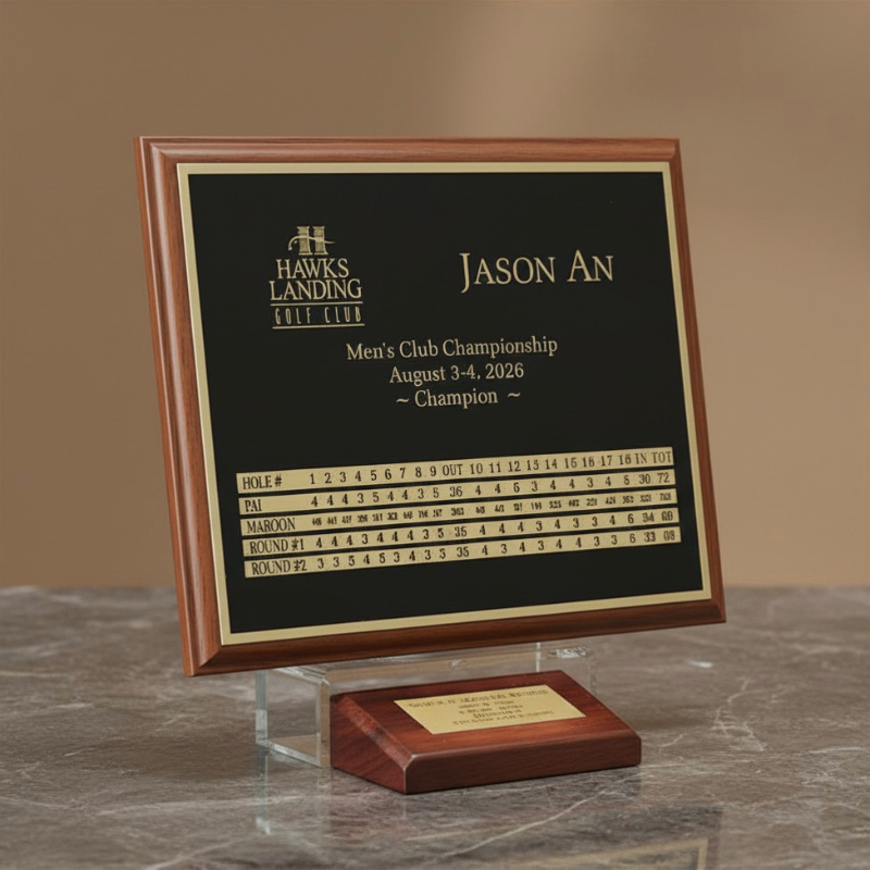 Walnut Plaque