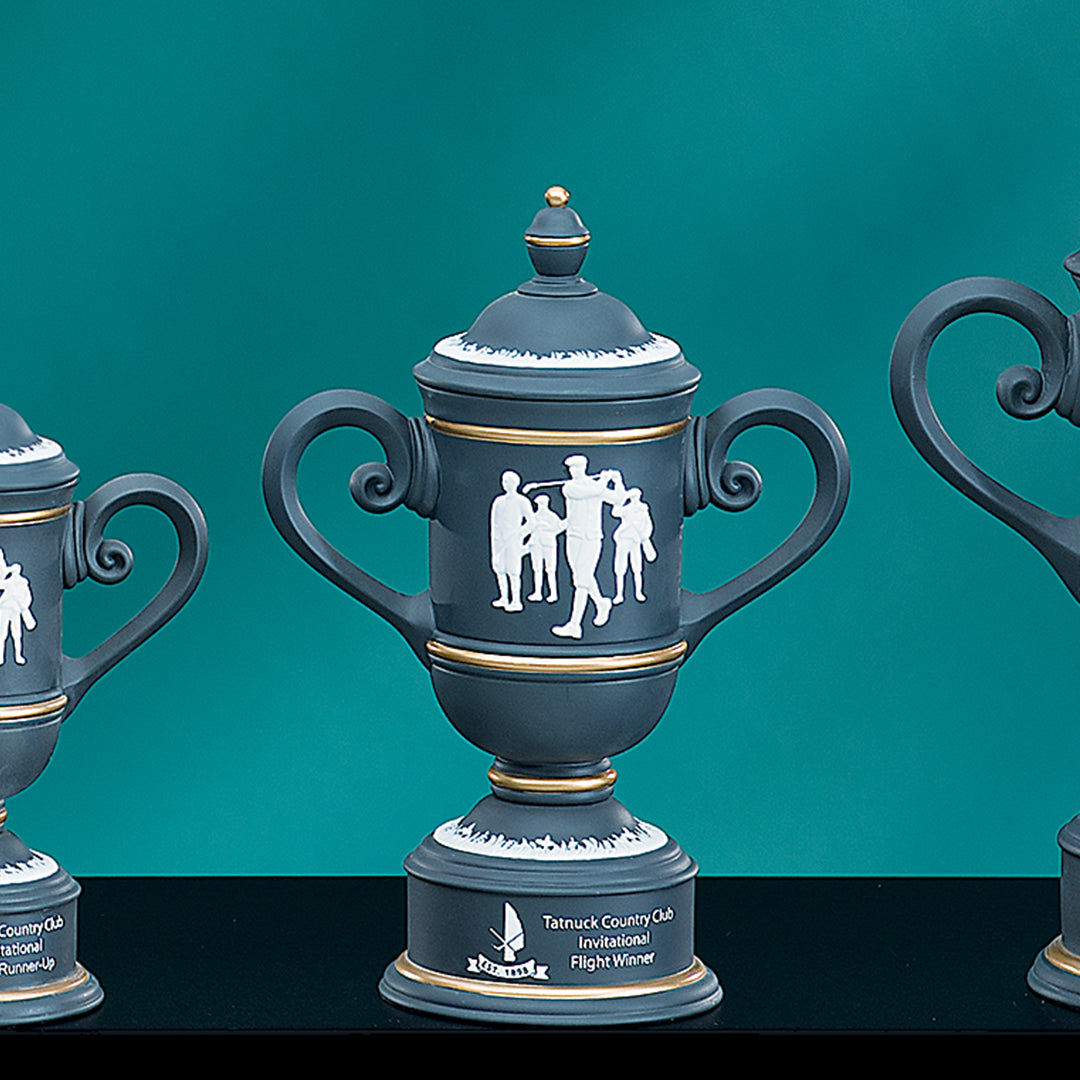 Vintage Charcoal Golf Trophy