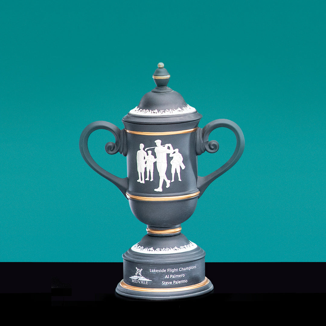 Vintage Charcoal Golf Trophy - Prize Possessions  