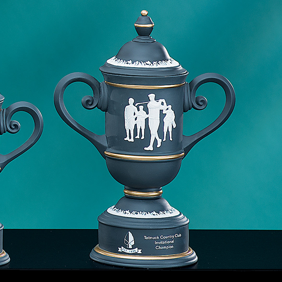 Vintage Charcoal Golf Trophy