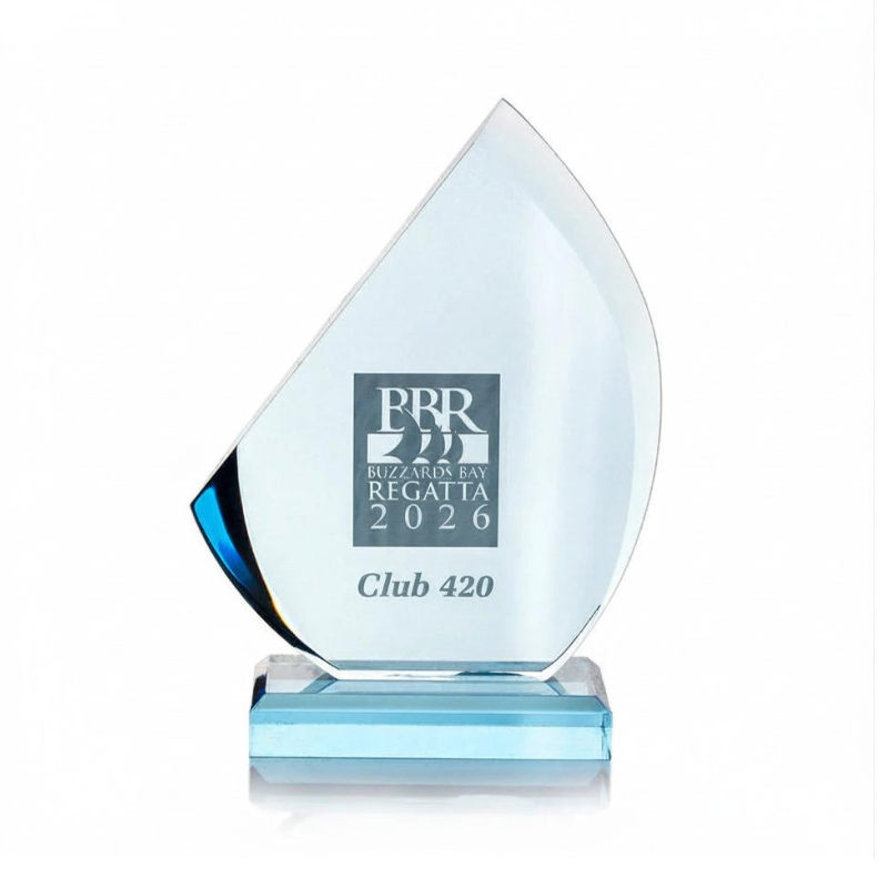 Acrylic Blue Sail Award