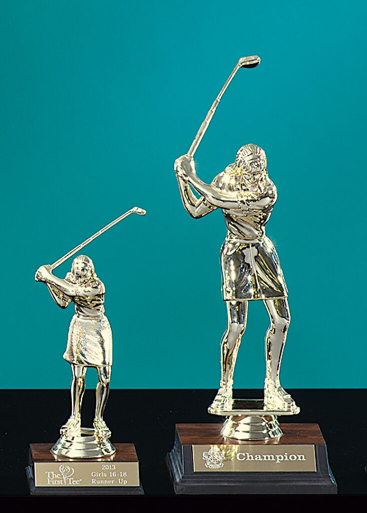 Goldtone Female Trophy