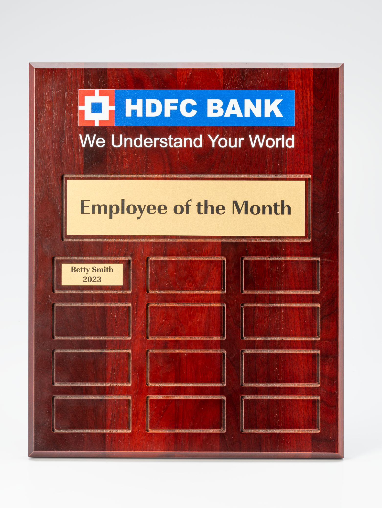 Cherry Wood Plaque - Prize Possessions  